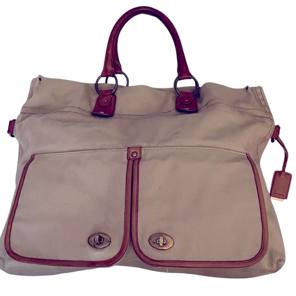 Hayden Harnett Langley Canvas Messenger Style Carryall Bag
